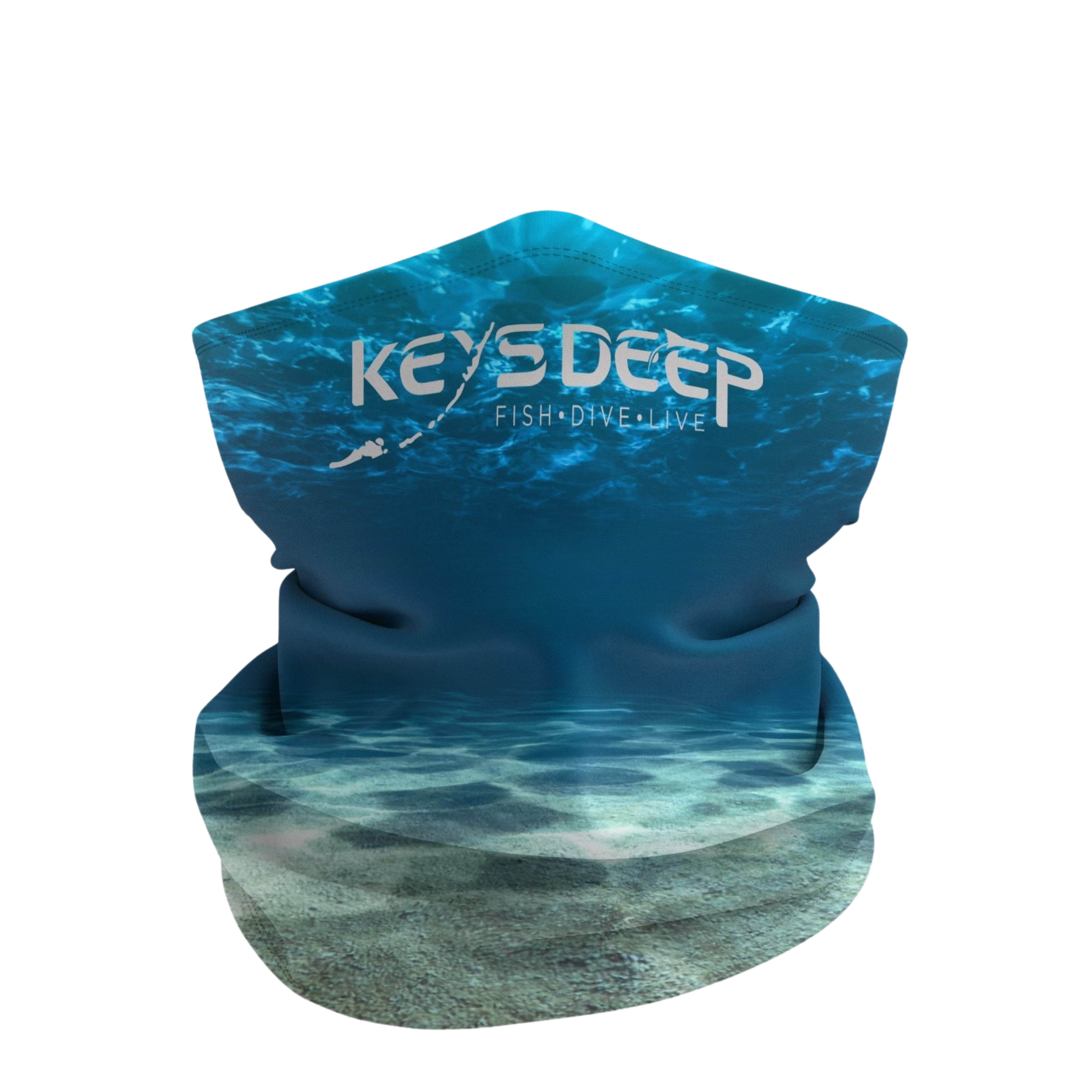 KD Blue Water Neck Gaiter