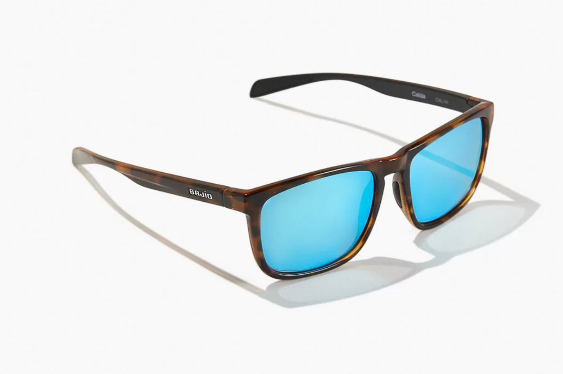 Calda | Brown Tortoise Gloss Lens | Blue Mirror Glass Lenses