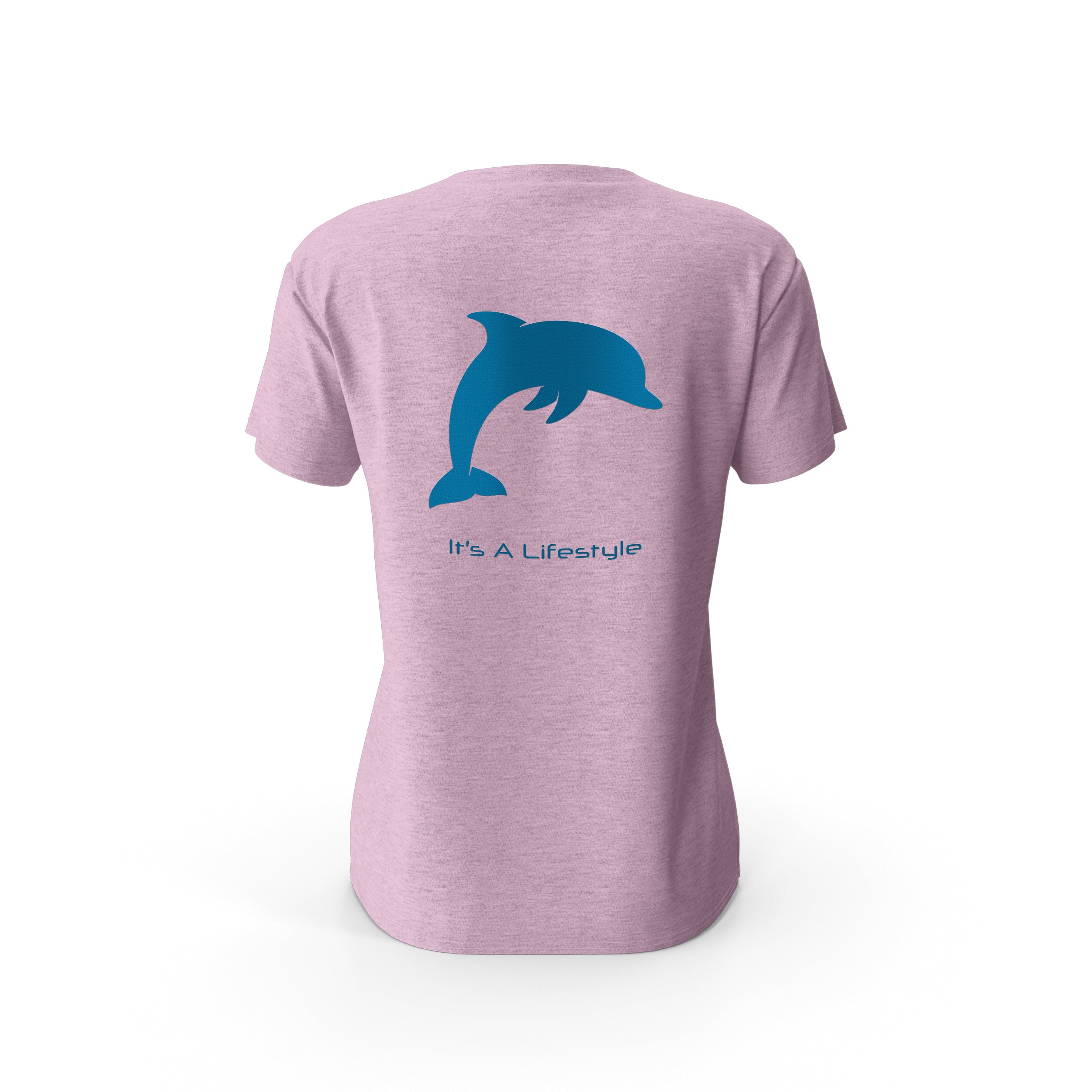Dolphin | Lilac | Ladies Cotton T-Shirt | Keysdeep