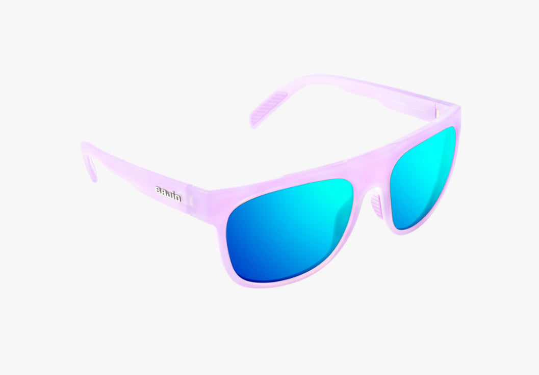 Chelem | Lavender Gloss Frame | Blue Mirror Glass Lenses | Bajio