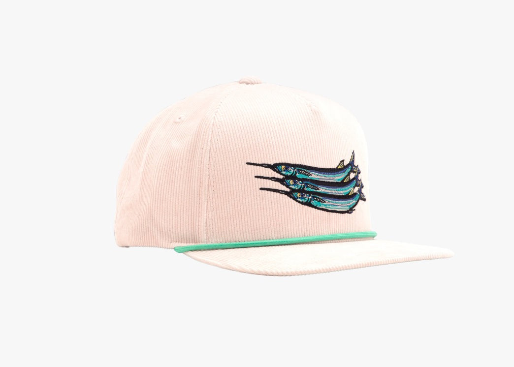 Ballyhoo Flat Brim Corduroy Hat | Bajio