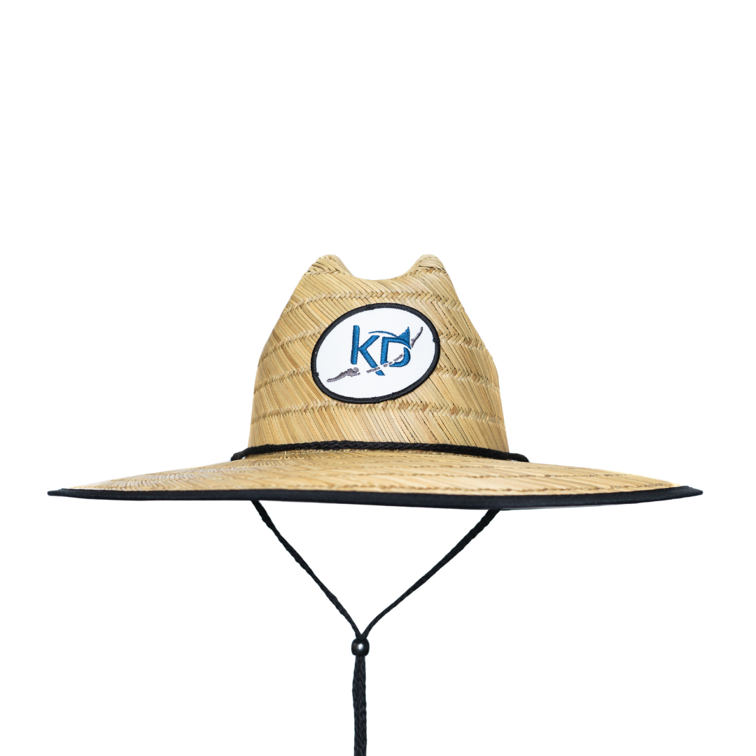 Watercolor Tarpon | White | Straw Hat
