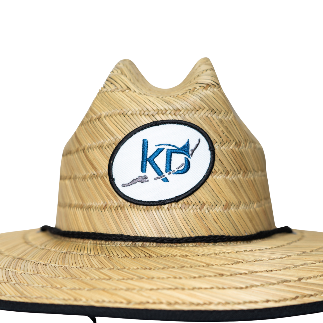 Watercolor Tarpon | White | Straw Hat