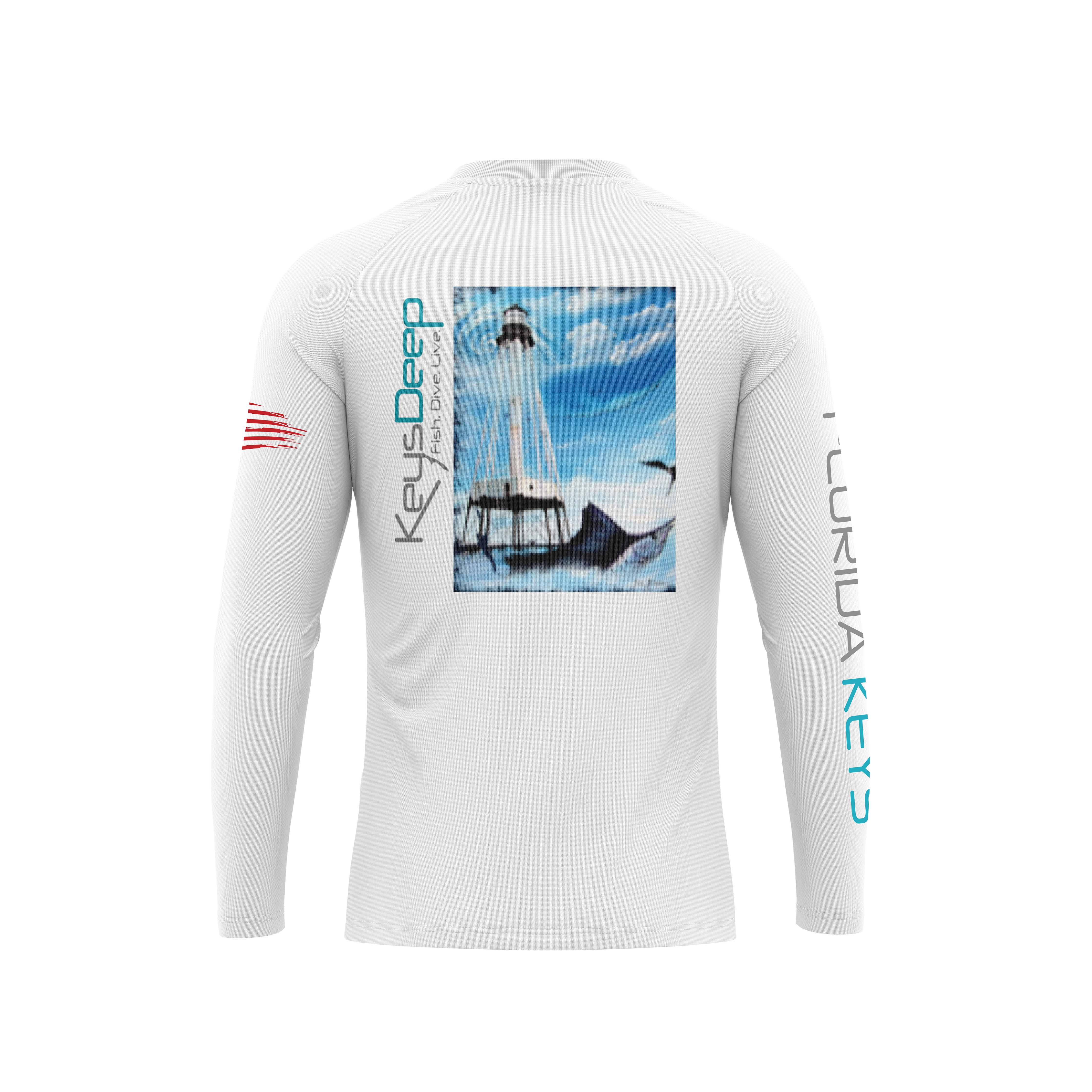 Sam Milazzo Collection | Alligator Lighthouse | White | Long Sleeve