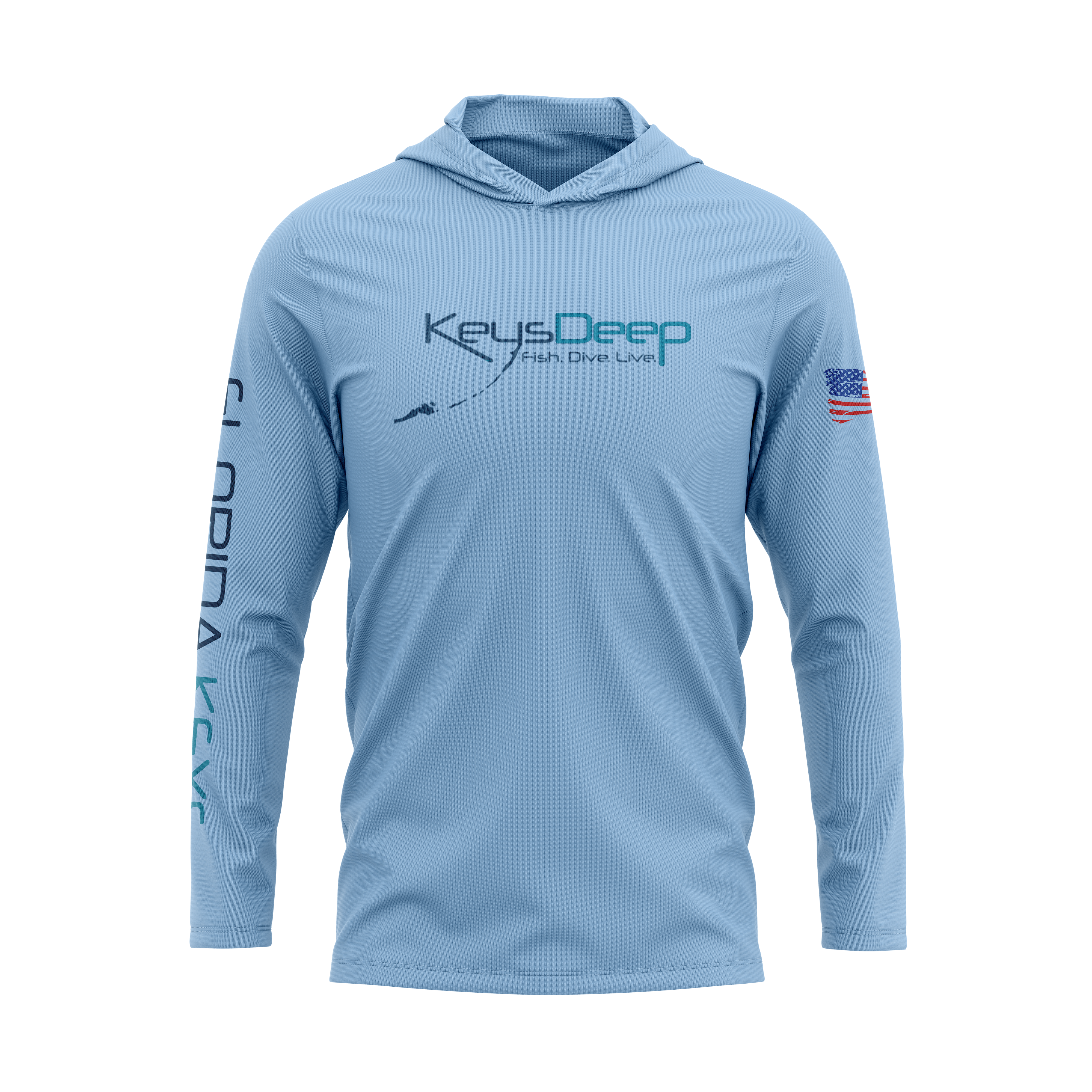 Sam Milazzo Collection | Alligator Lighthouse | Light Blue | Long Sleeve Hoodie