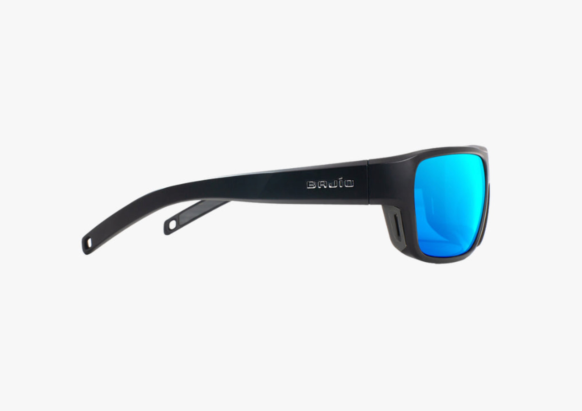 Rigolets | Black Matte Frame | Blue Mirror Glass Lenses