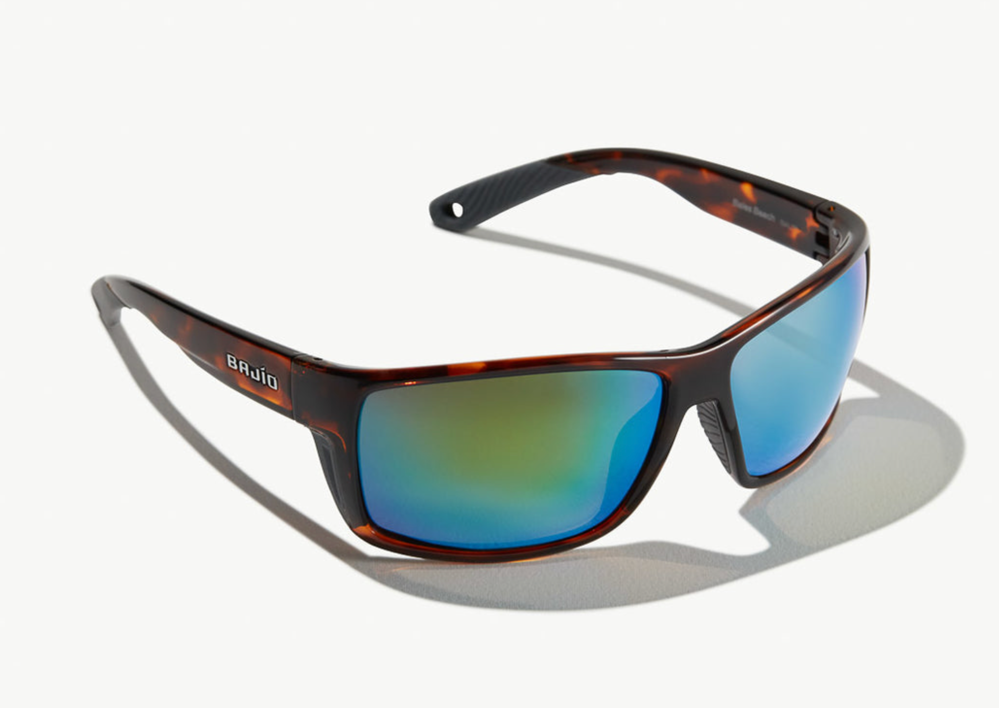 Bales Beach | Brown Tortoise Gloss Frame | Green Mirror Lenses