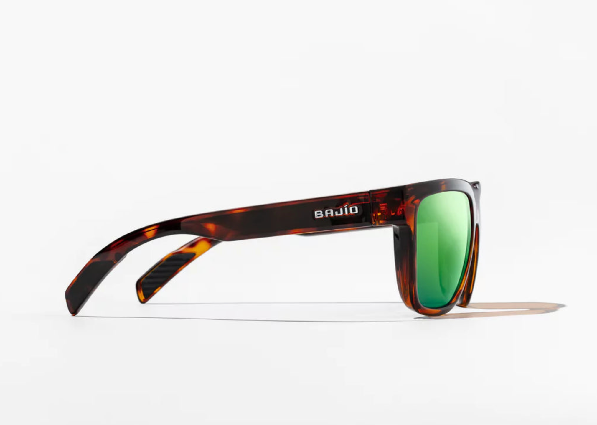 Caballo | Brown Tortoise Gloss Frame | Green Mirror Polycarbonate Lenses | Bajio