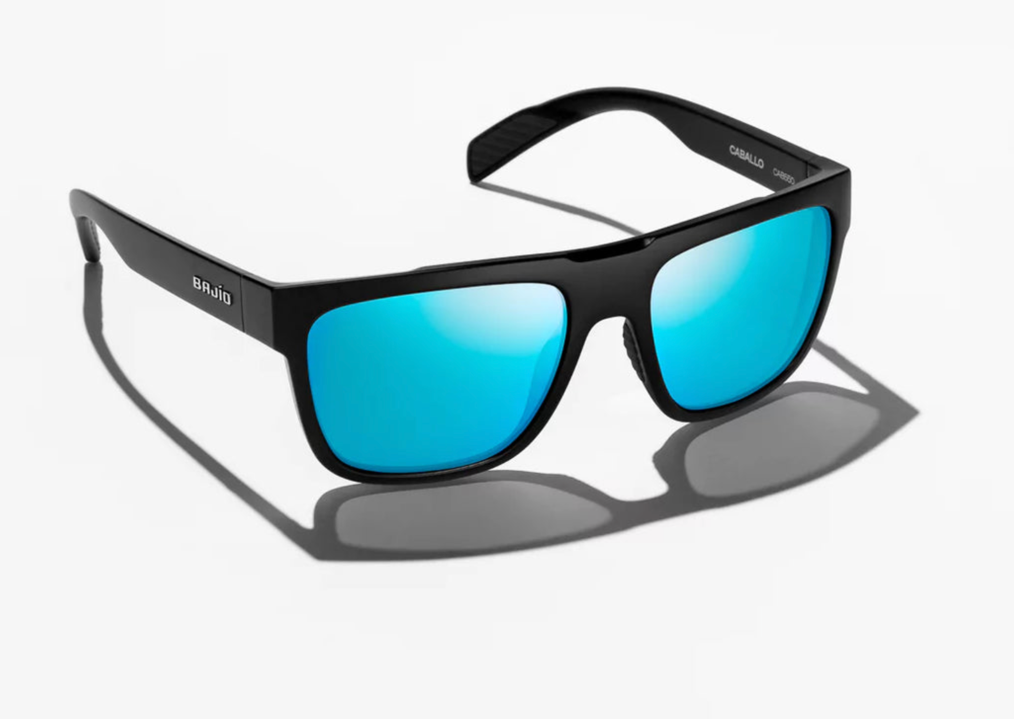 Caballo | Black Matte Frame | Blue Mirror Glass Lenses | Bajio