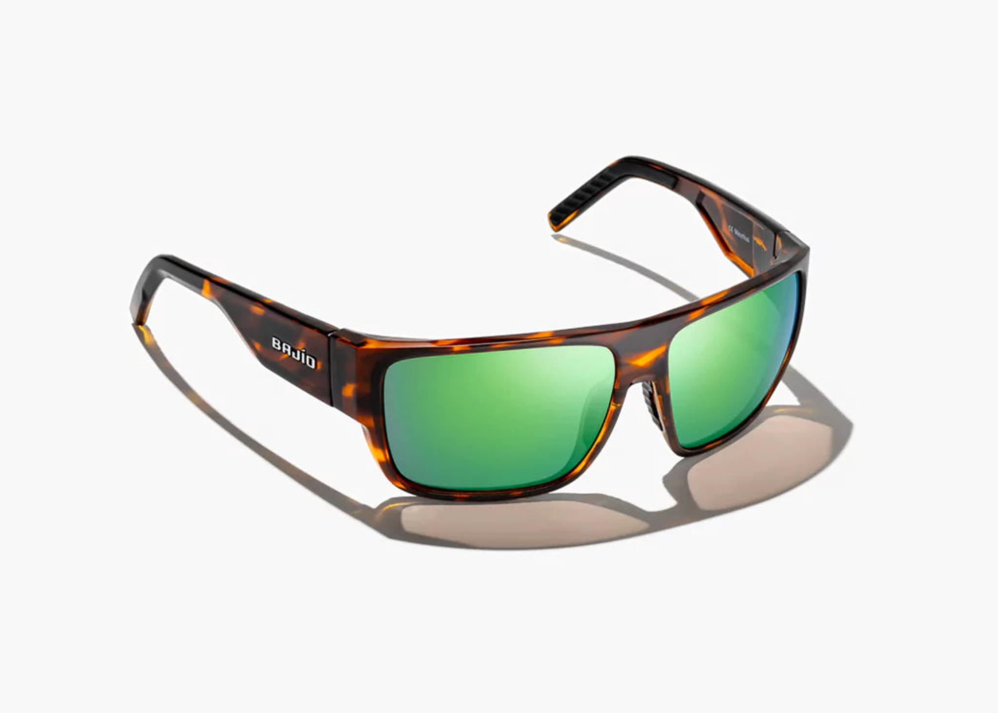Ozello | Brown Tortoise Gloss Frame | Green Mirror Glass Lenses | Bajio