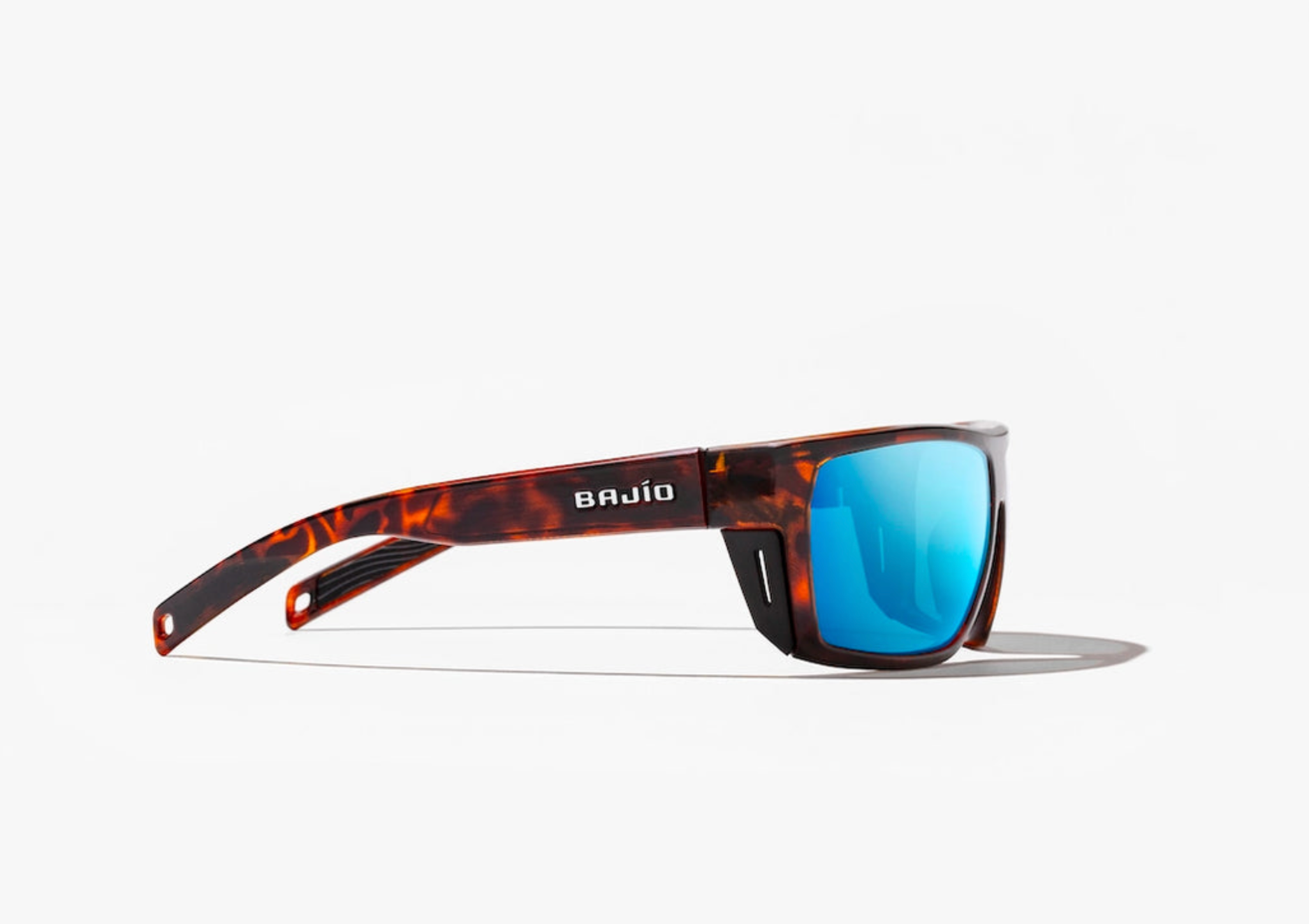Palometa | Brown Tortoise Matte Frame | Blue Mirror Glass Lenses