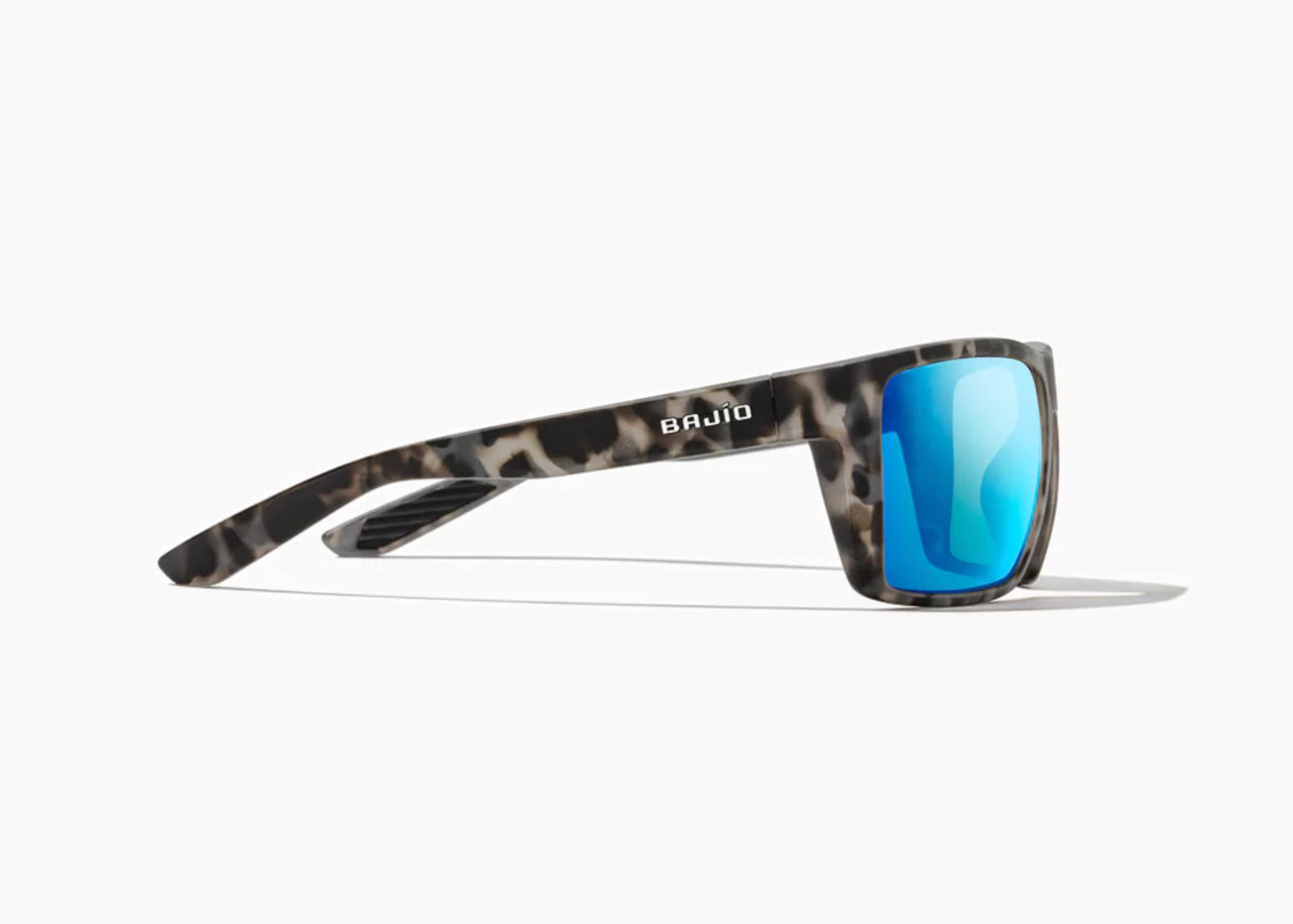 Stiltsville | Grey Tortoise Matte Frame | Blue Mirror Glass Lenses