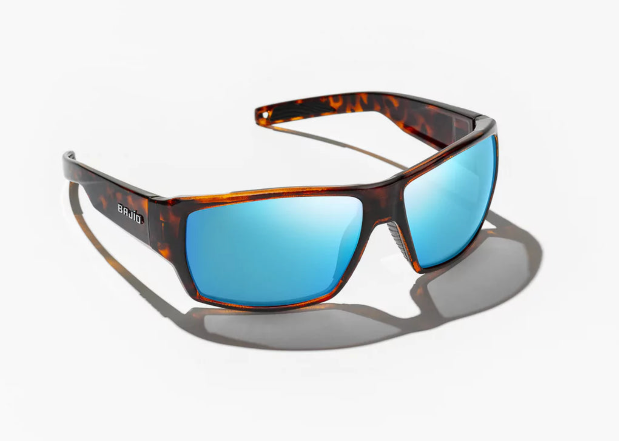 Vega | Brown Tortoise Matte Frame | Blue Mirror Glass Lenses