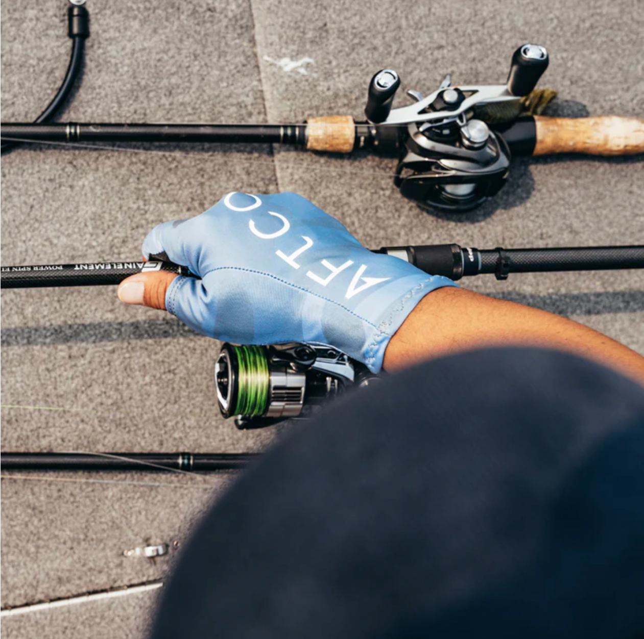 Solago Gloves Blue Camo | Aftco