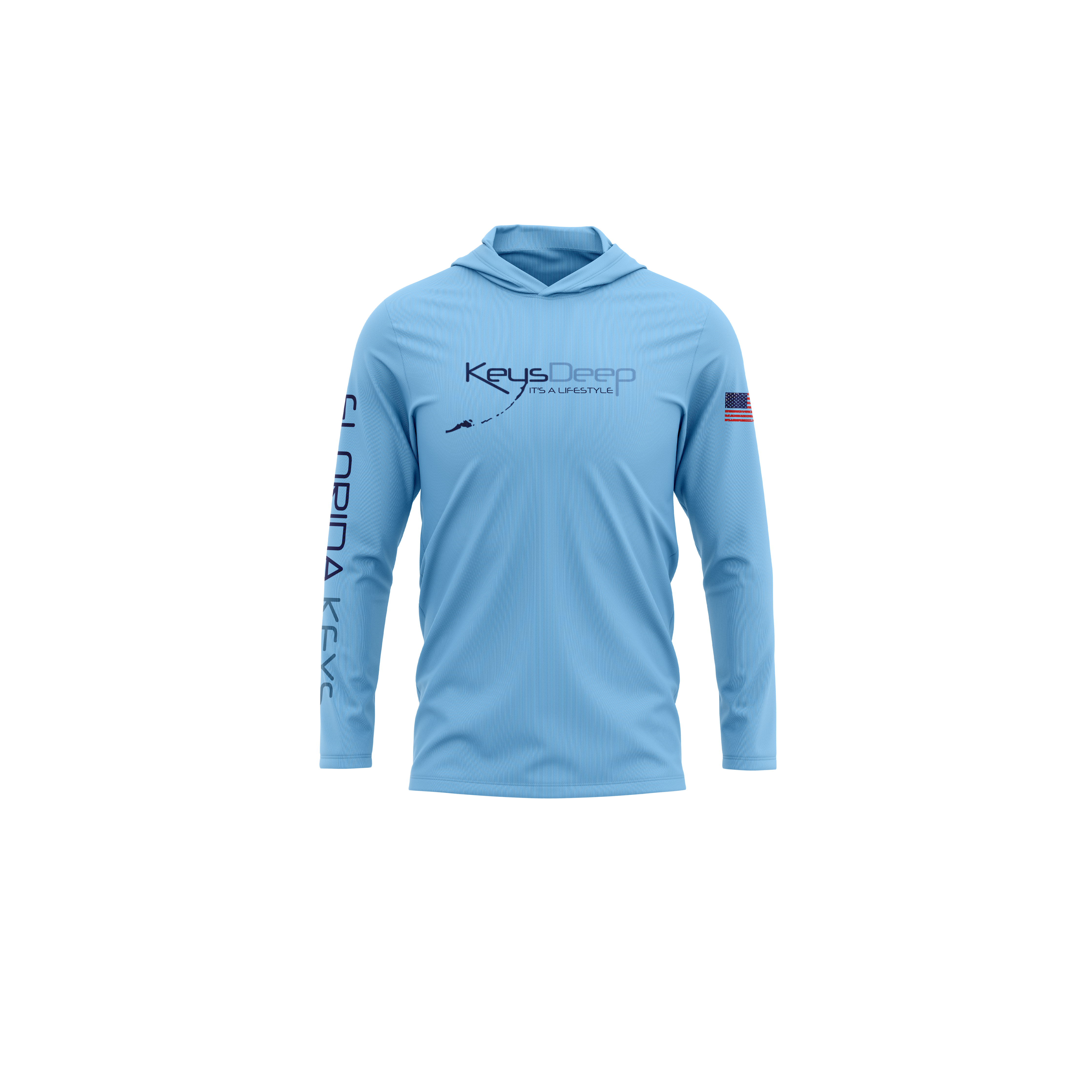 Youth | Sea Turtle | Light Blue | Hoodie Long Sleeve | Keysdeep