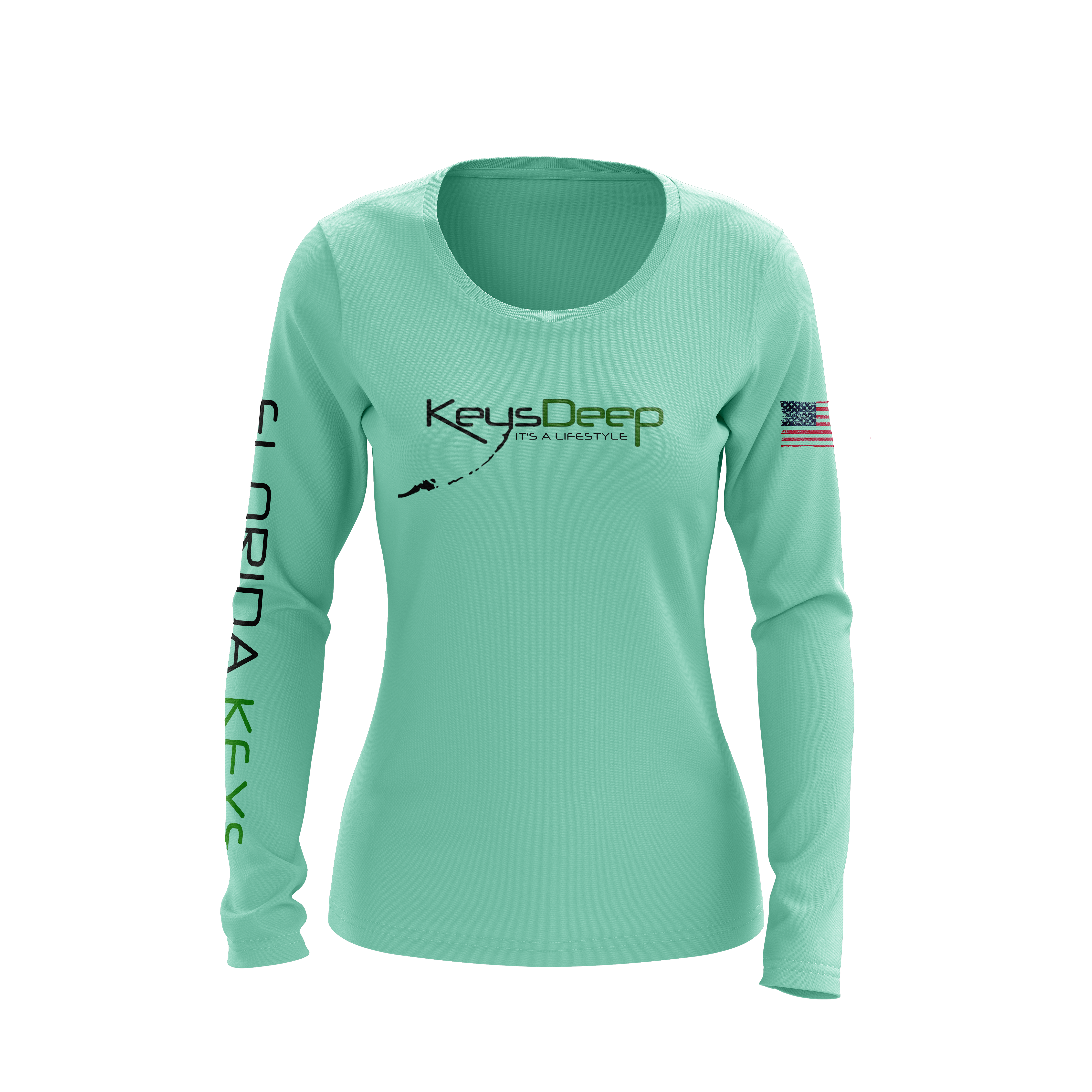 Ladies Turtle | Seafoam | Long Sleevek