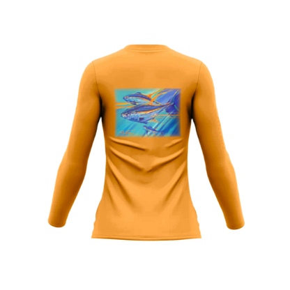 Orange Crush Tuna Art By Pasta | Performance Shirt | Women's