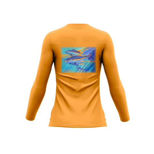 Orange Crush Tuna Art By Pasta | Performance Shirt | Women's