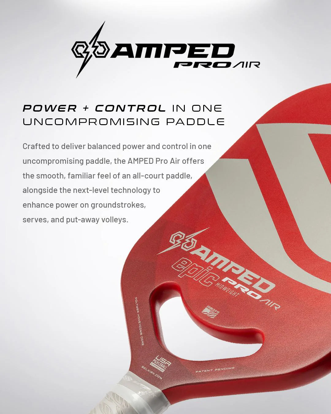 Amped Pro Air | Pickleball Paddle