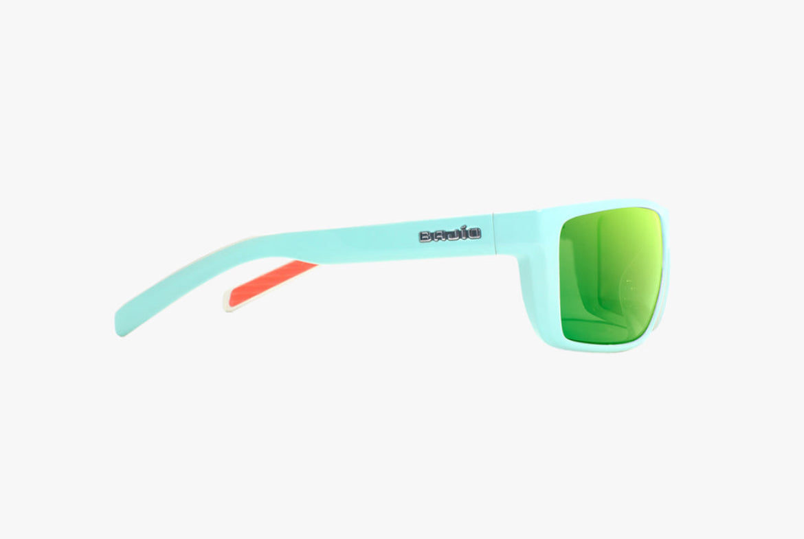 Sigs | Light Blue Frame | Green Mirror Glass Lenses | Bajio