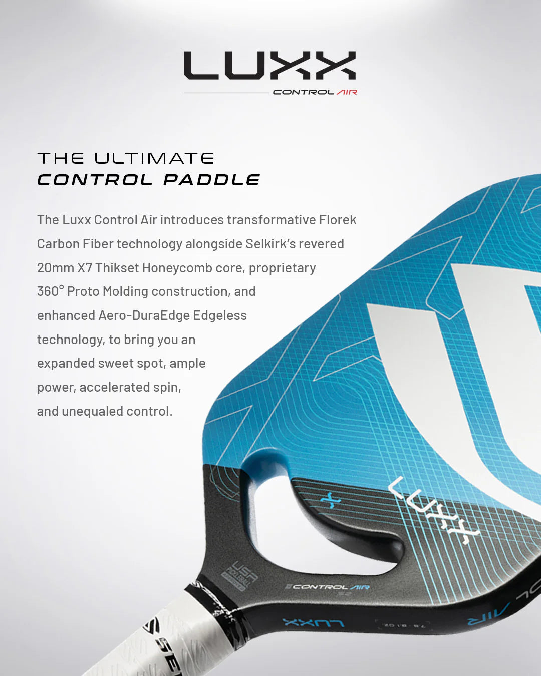 LUXX Control Air - Invikta | Pickleball Paddle