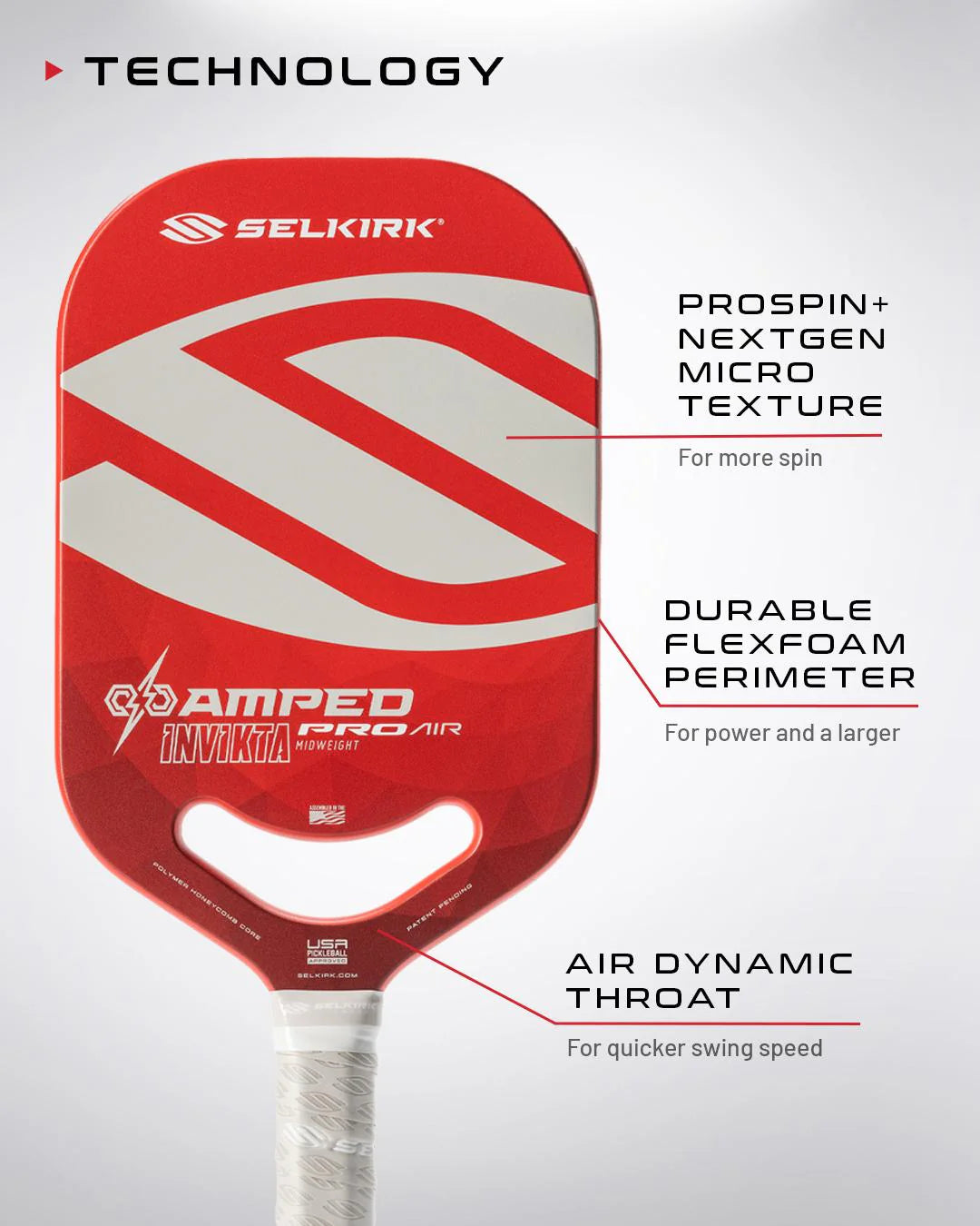 Amped Pro Air | Pickleball Paddle