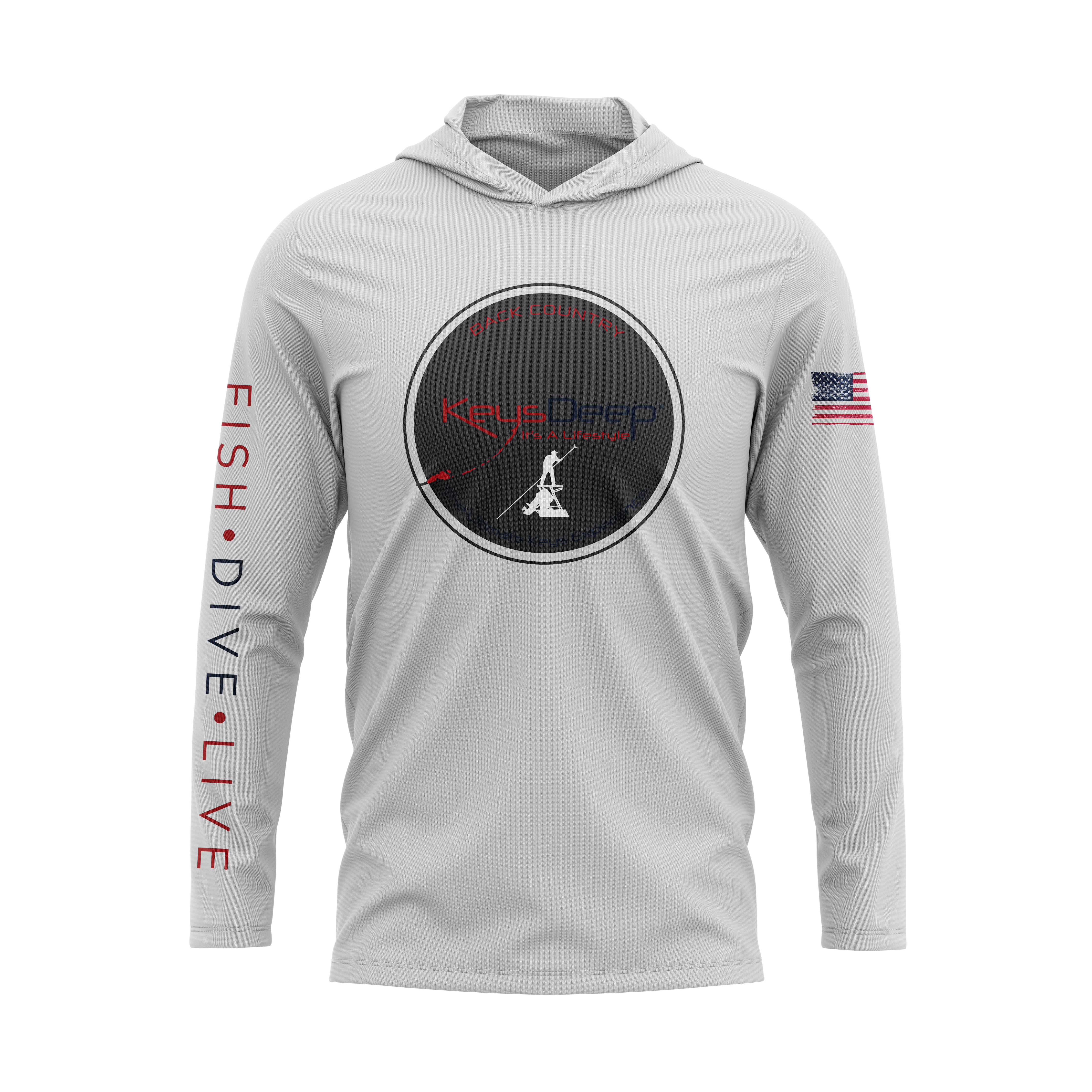 Back Country Fly Fishing | Light Gray | Hoodie Long Sleeve