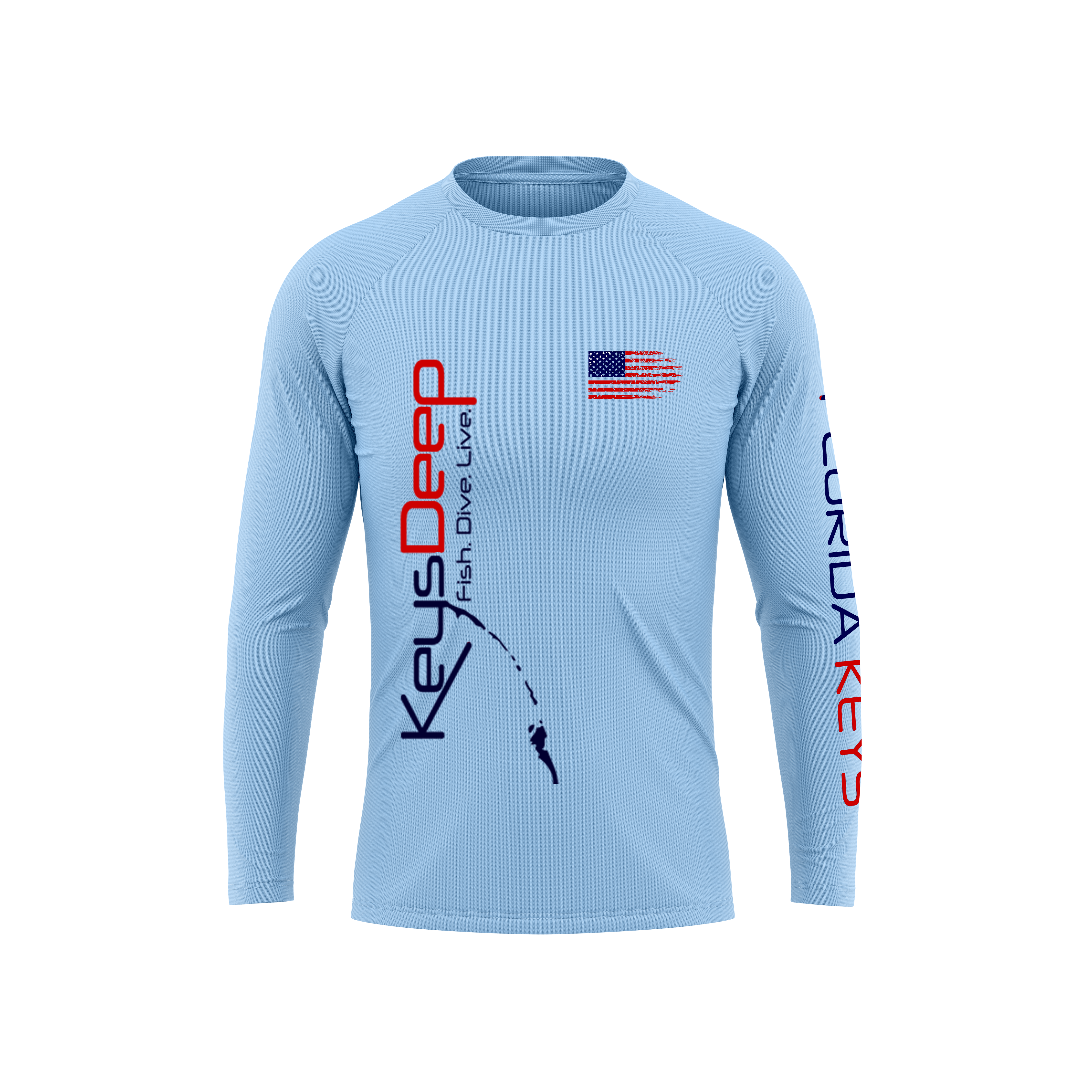 Americana | Light Blue | Long Sleeve | Keysdeep