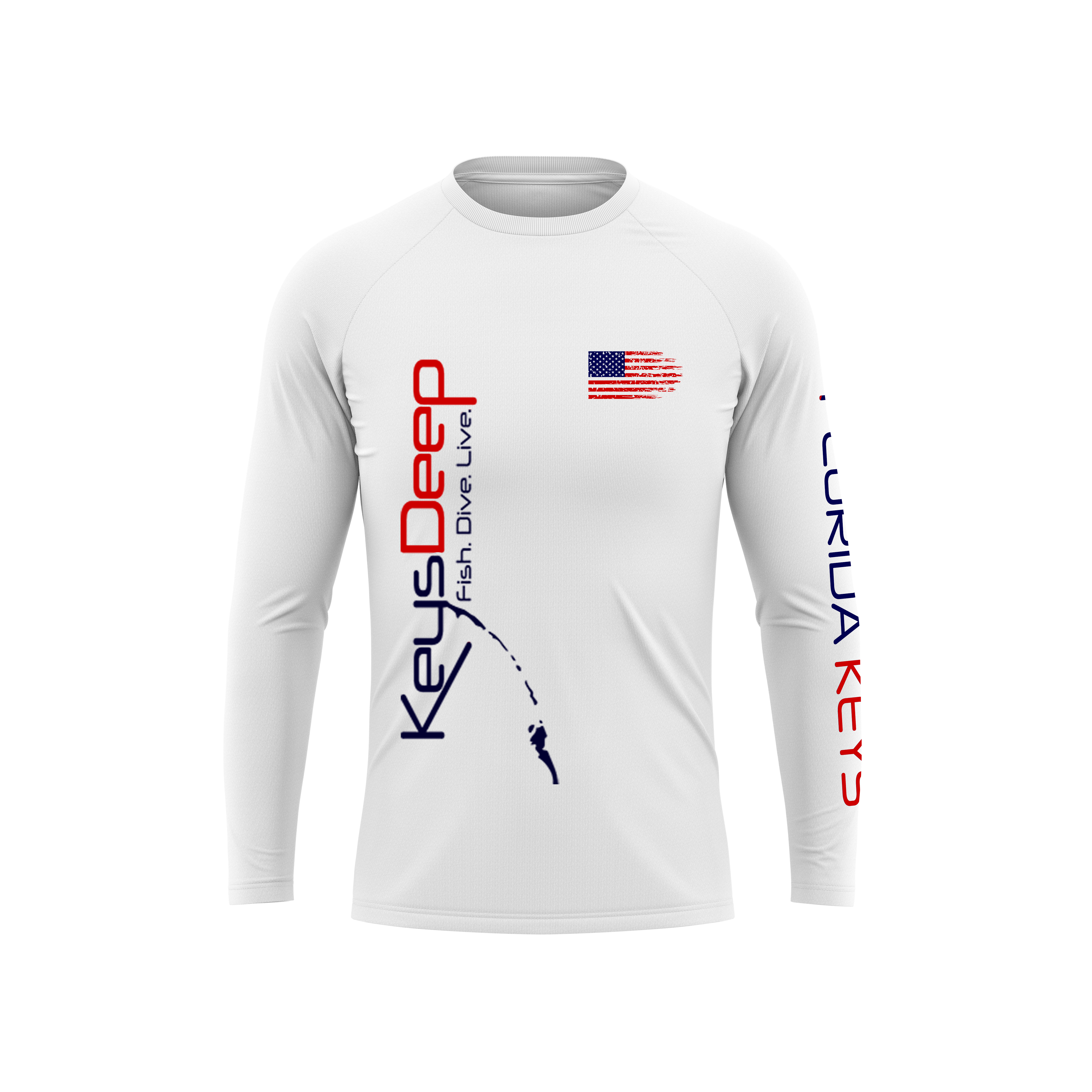 Americana | White | Long Sleeve | Keysdeep