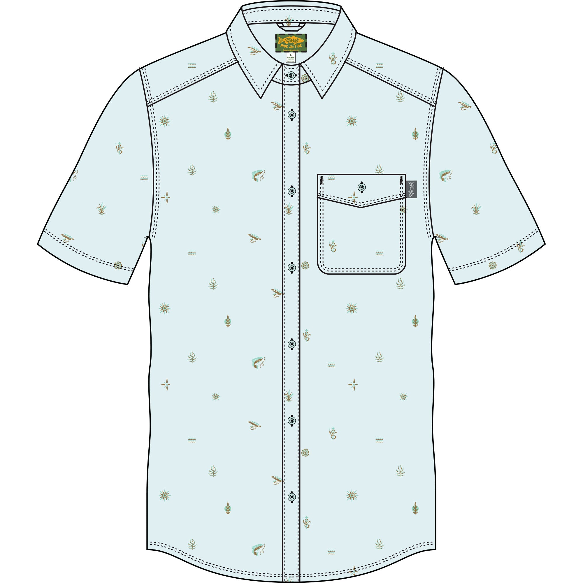 Hagood SS Woven | Marshwear