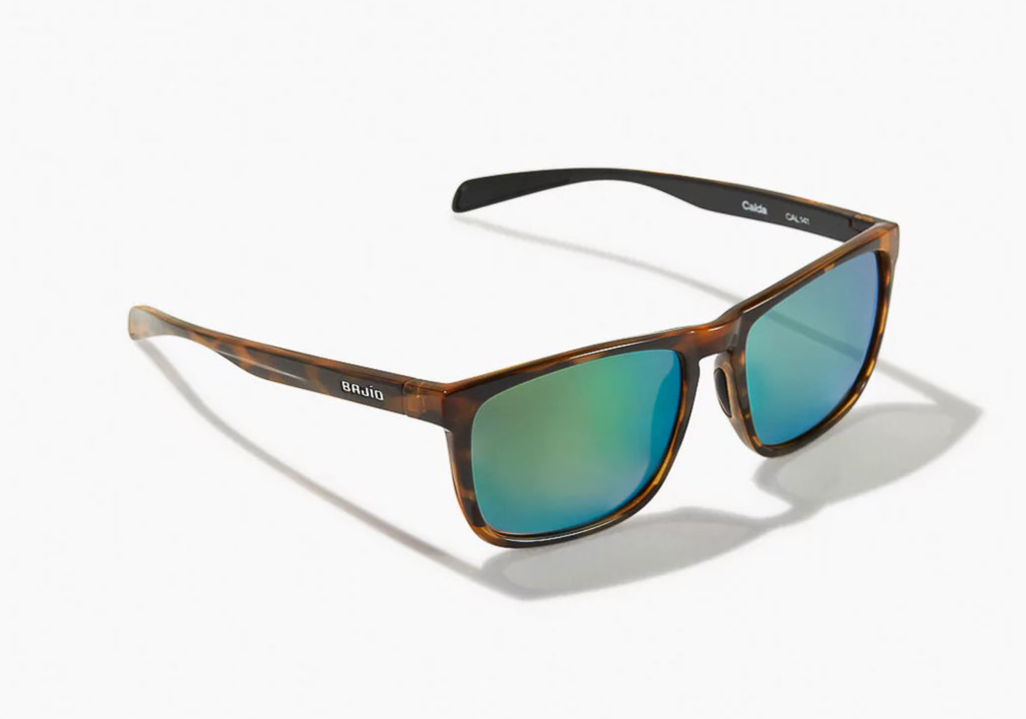 Calda | Brown Tortoise Gloss Frame | Green Mirror Glass Lenses
