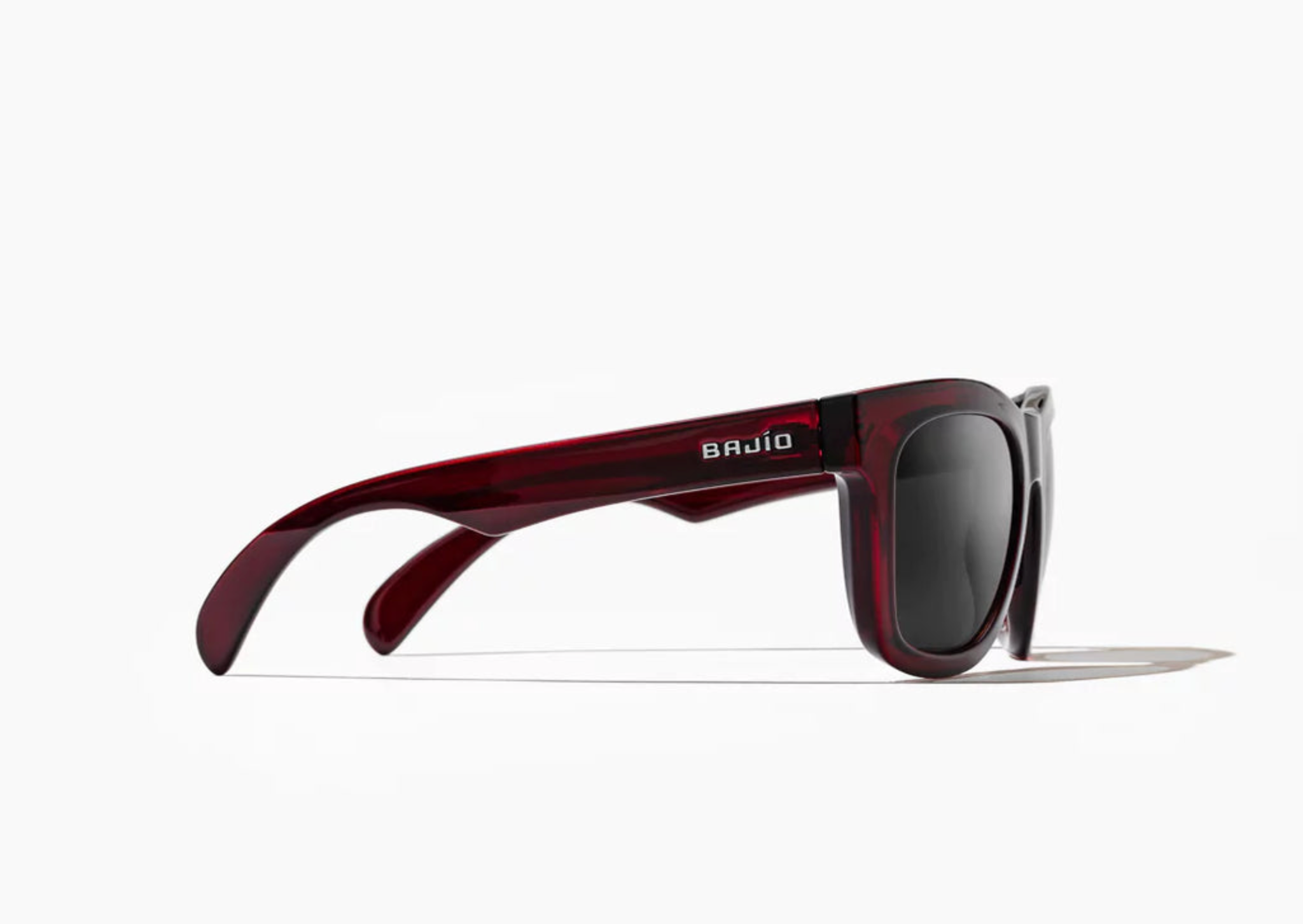 Cometa | Dark Red Gloss Frame | Grey Polycarbonate Lens