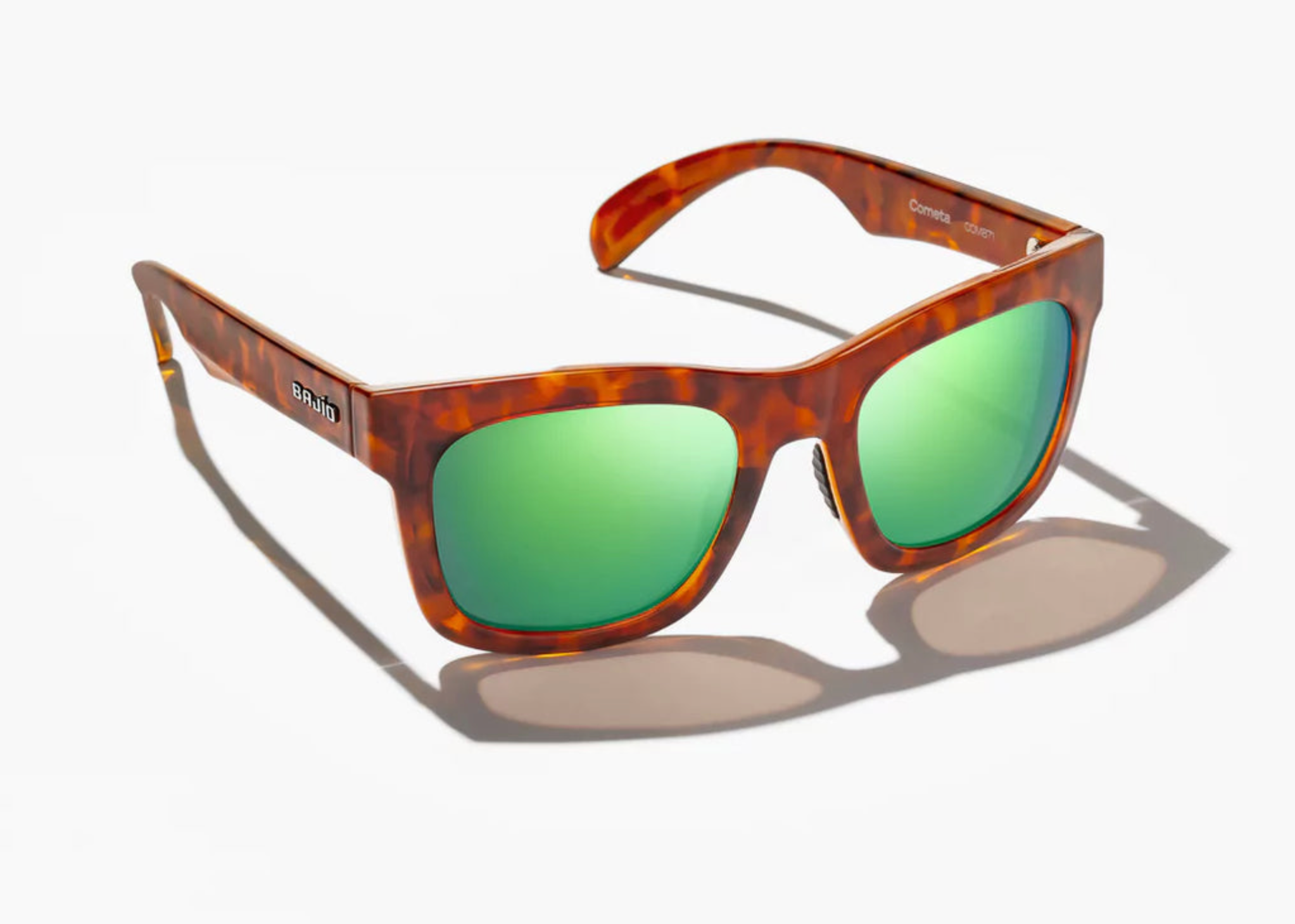 Cometa | Brown Tortoise Gloss Frame | Green Mirror Glass Lenses | Bajio