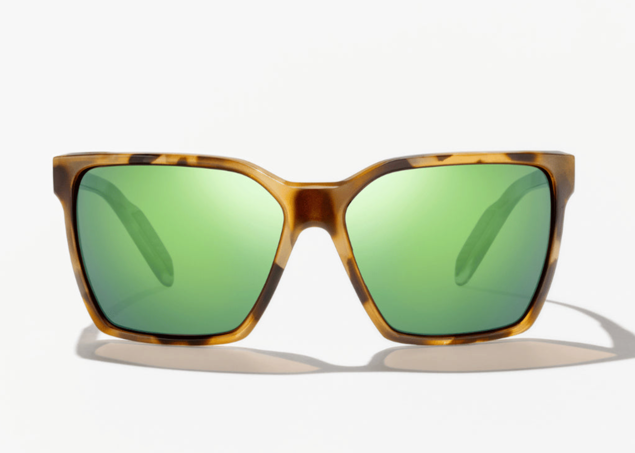 Eldora | Beige Tortoise Gloss Frame | Green Mirror Glass Lenses | Bajio