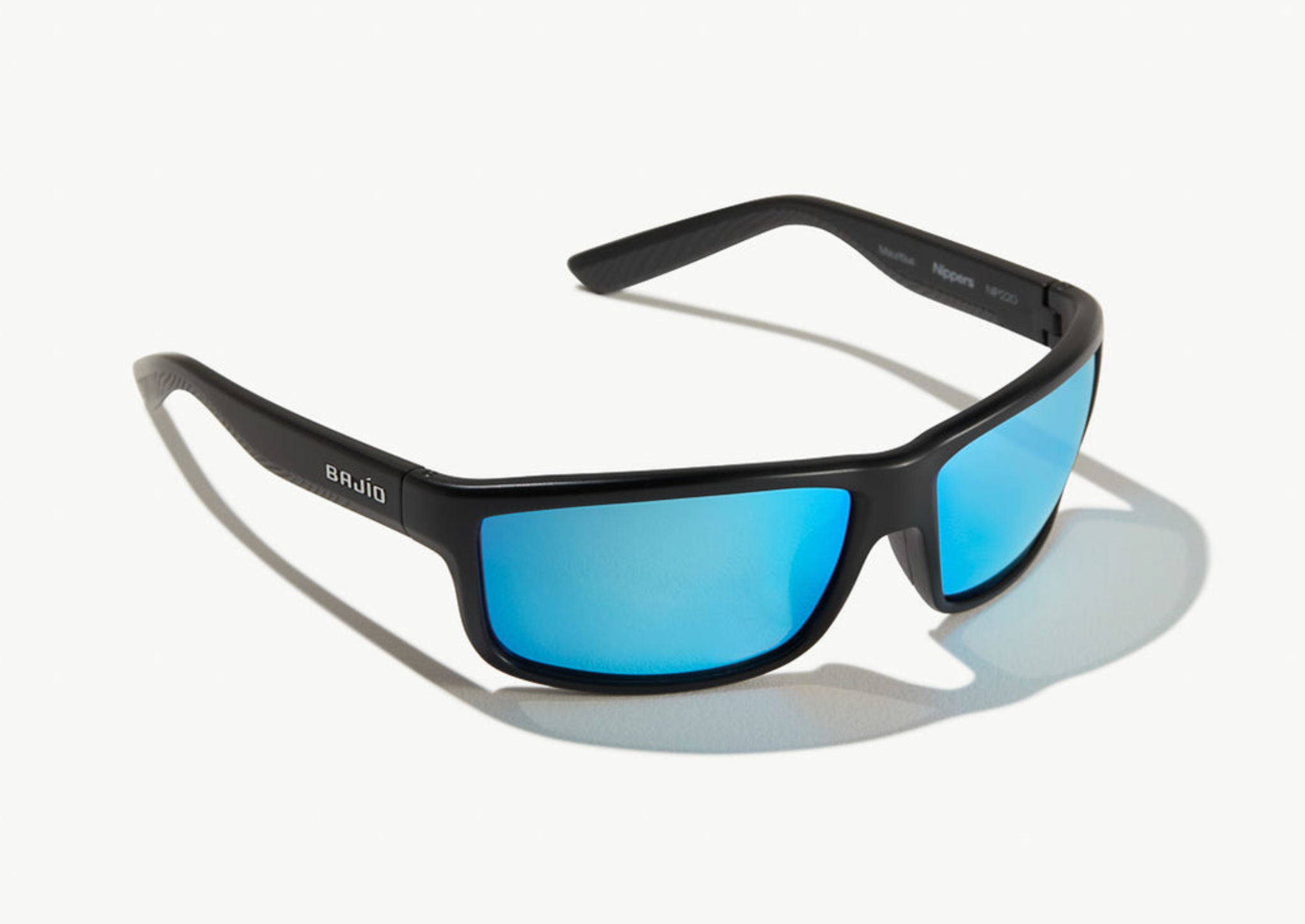 Nippers | Black Matte Frame | Blue Mirror Glass Lenses | Bajio