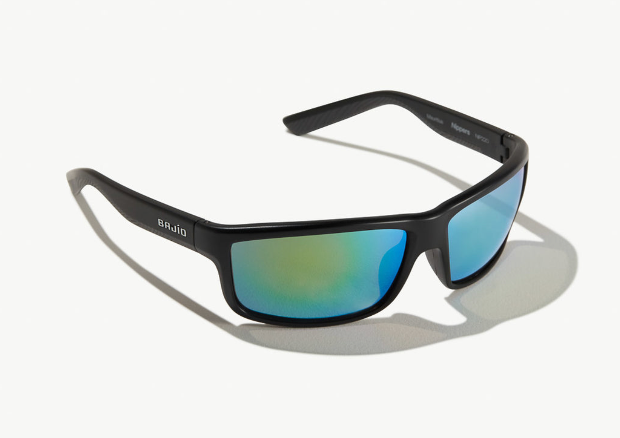 Nippers | Black Matte Frame | Green Mirror Glass Lenses