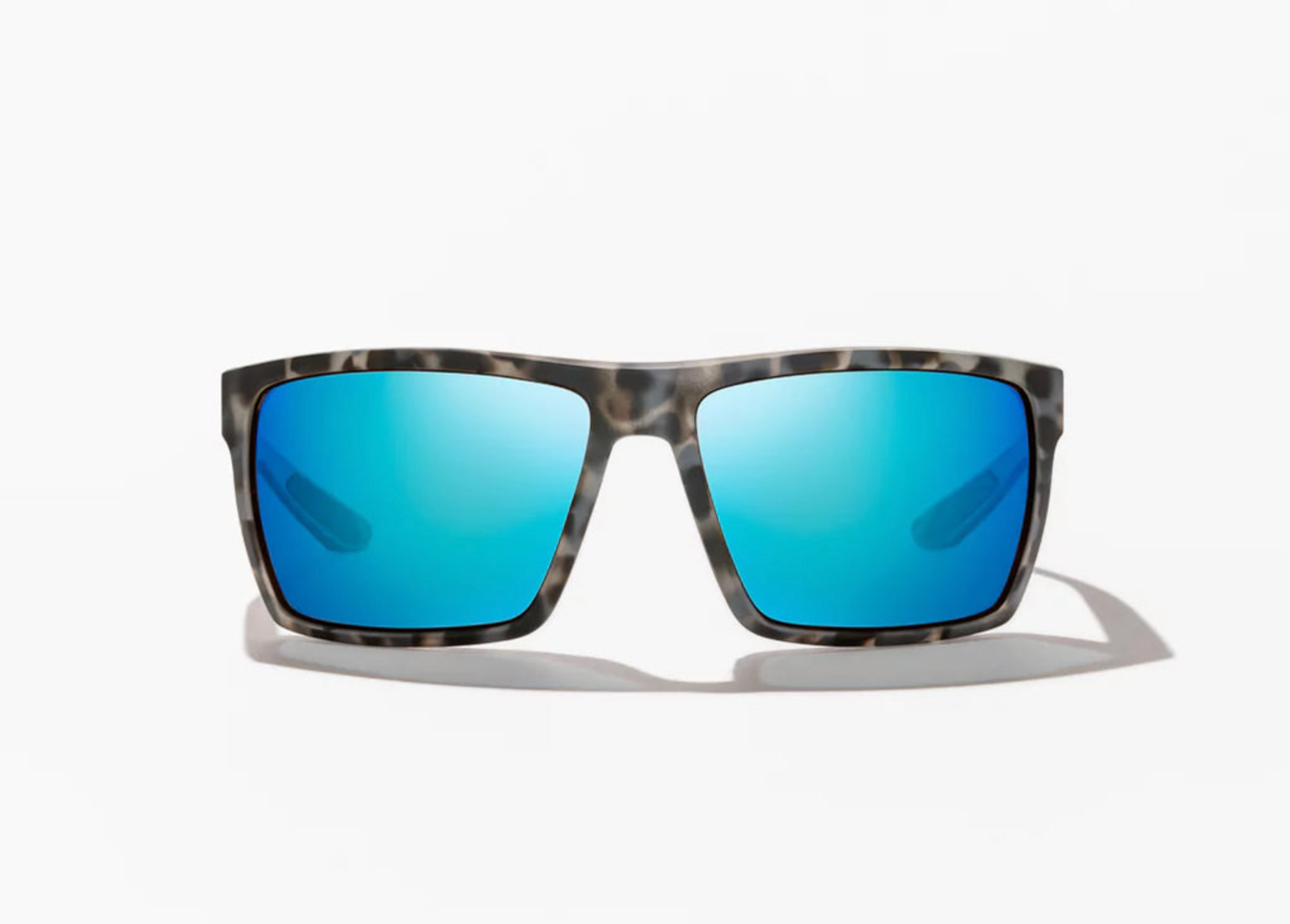 Stiltsville | Grey Tortoise Matte Frame | Blue Mirror Glass Lenses