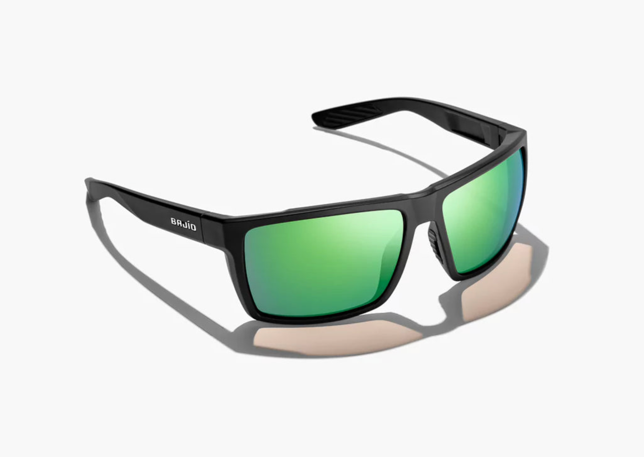 Stiltsville | Black Matte Frame | Green Mirror Glass Lenses