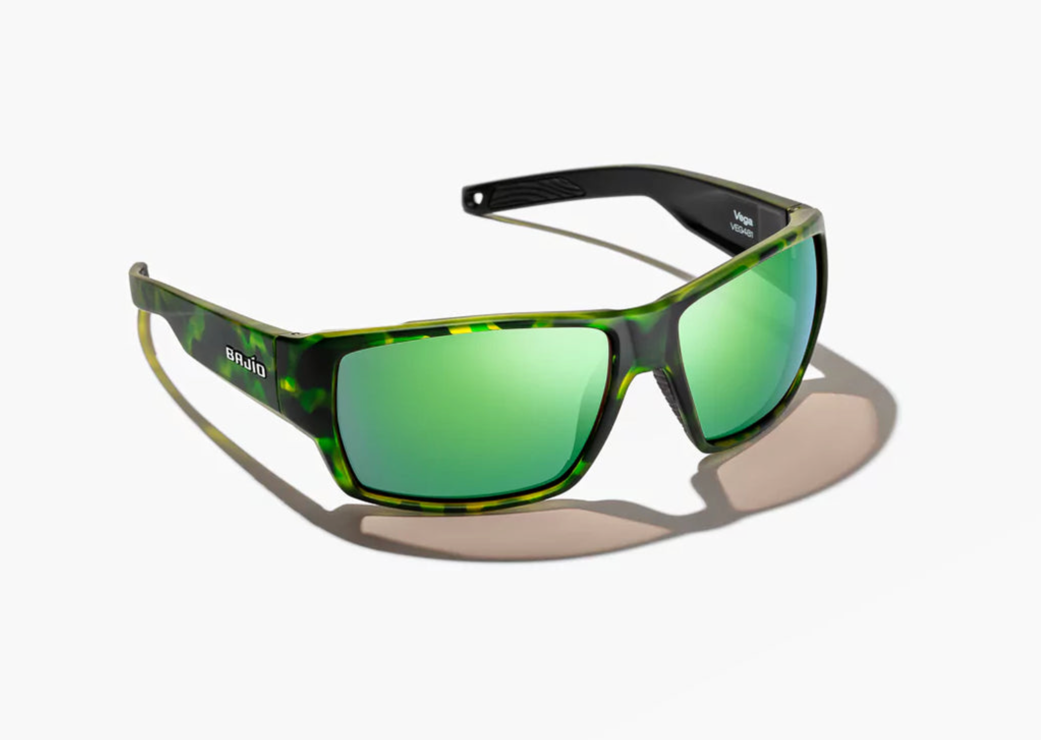 Vega | Green Tortoise Matte Frame | Green Mirror Glass Lenses