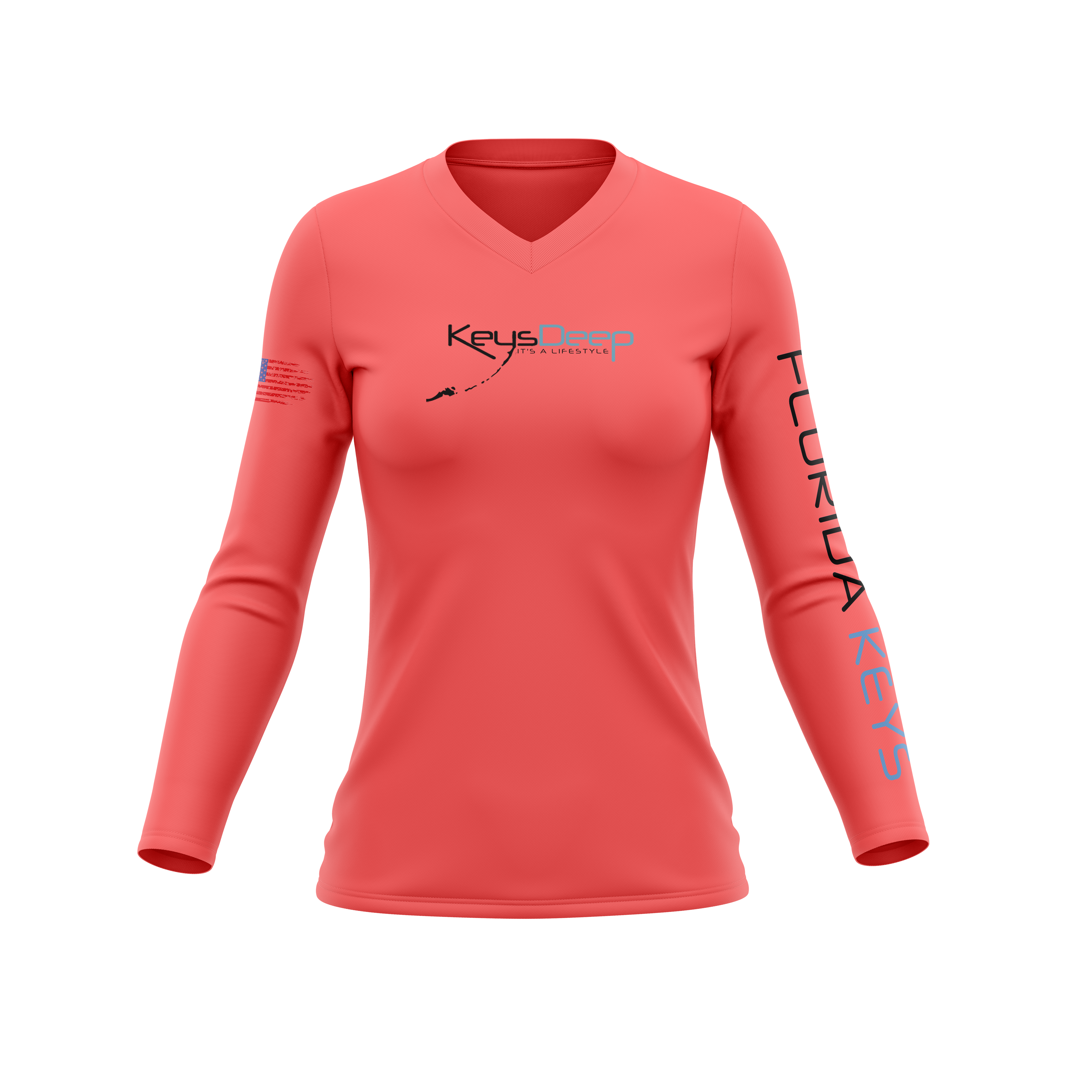 Ladies Tarpon | Coral | Long Sleeve